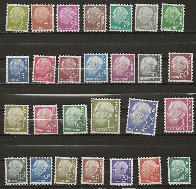 Germany 702-21 PLUS 755-761 MNH   (2147)