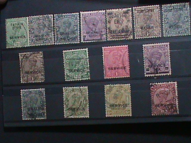 ​INDIA-1926  96 YEARS OLD STAMPS-LARGE COLLECTION-KING GEORGE OFFICIAL STAMPS