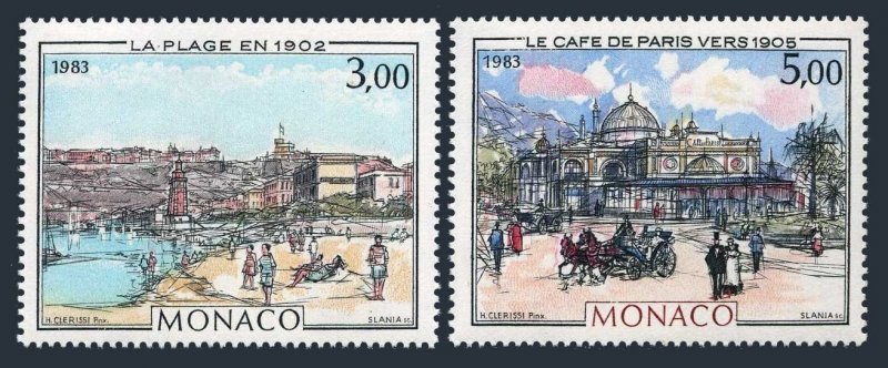 Monaco 1385-1386, MNH. Michel 1589-1590. Belle Epoch-Hubert Clerissi, 1983.