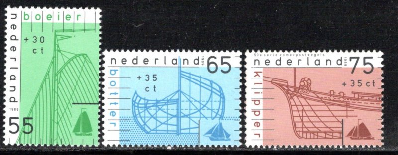 Netherlands Scott # B644 - B646, mint nh