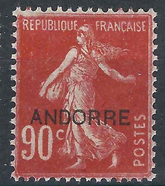 Andorra (French) 15 YT 16 MH F/VF 1931 $40.00