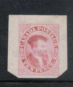 Canada #7P Very Fine Trade Sample Proof In Pinkish Red **With Certificate** 