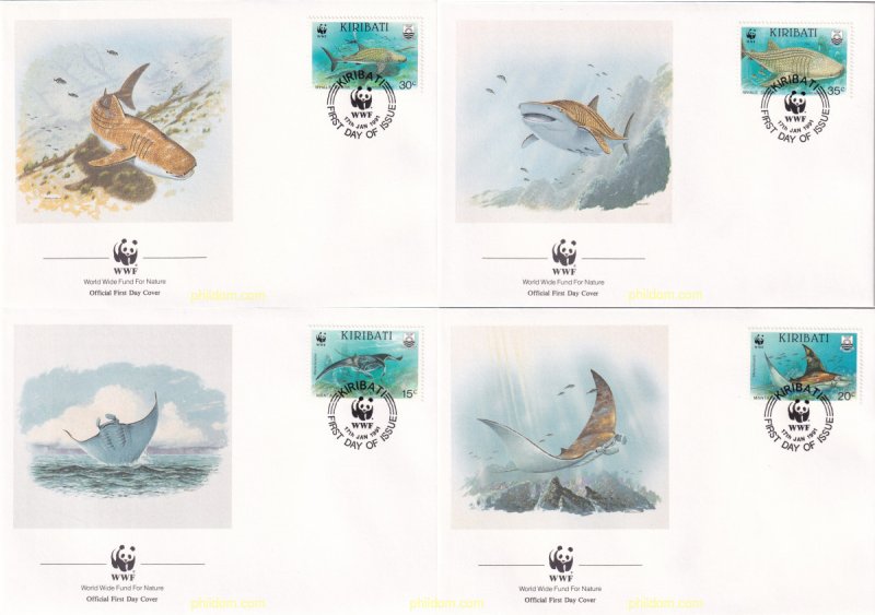 24753 MNH KIRIBATI 1991 PROTECCION DE LA FAUNA MARINA