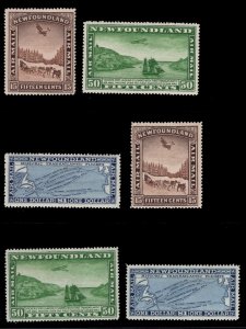 MOMEN: NEWFOUNDLAND SC #C6-C11 1931 NO WMK / WMKED MINT OG H LOT #67765