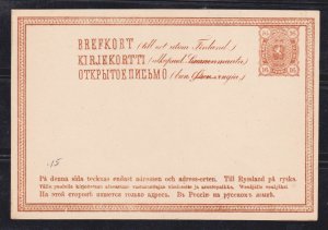 FINLAND - 16 PENNI POSTCARD - MINT