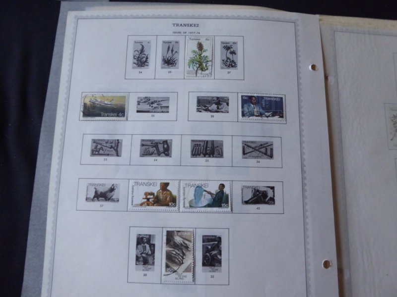 Transkei 1976-1985 Stamp Collection on Album Pages​