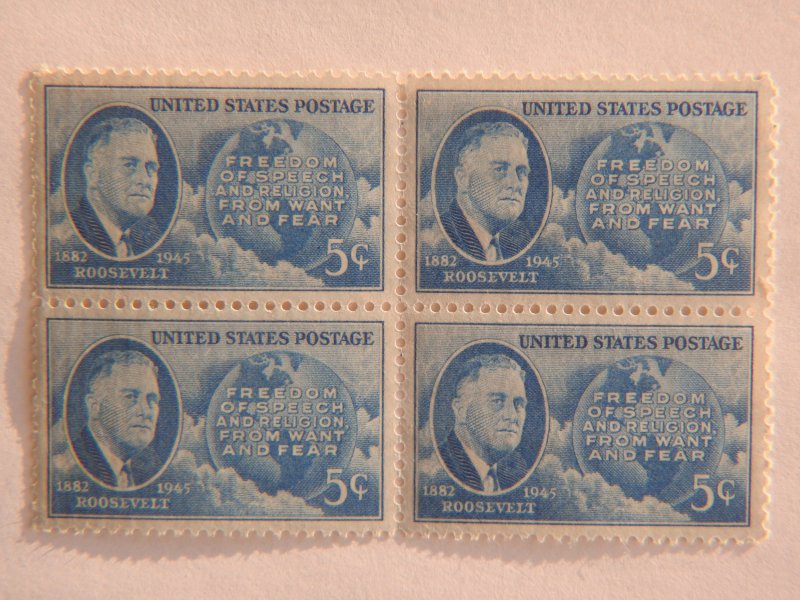 U. S. #933  MINT block  OG  NH