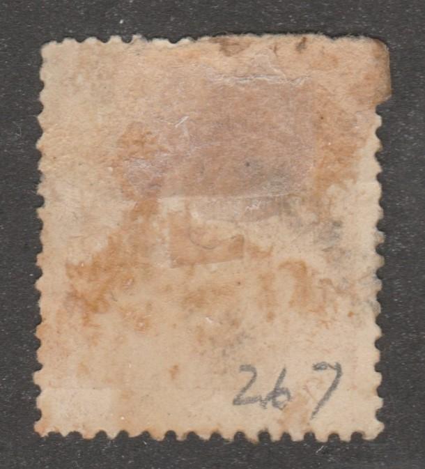 Spain stamp, used,Scott# 267, yellow orange, nice postmark #M414