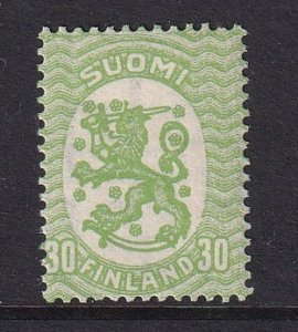 Finland  #130  MNH  1925  Arms  30p  Wmk.  121  Perf. 14