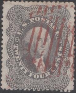 #37 VF+ GEM WITH RED GRID CANCEL CV $510.00 BN9023