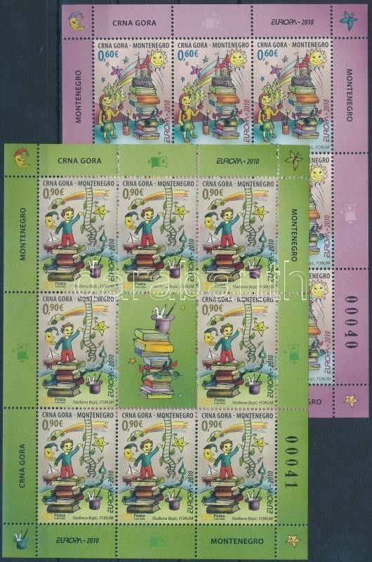 Montenegro stamp Europa CEPT, Childrens Books mini sheet 2010 WS183192