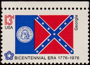 # 1636 MINT NEVER HINGED ( MNH ) STATE FLAG GEORGIA