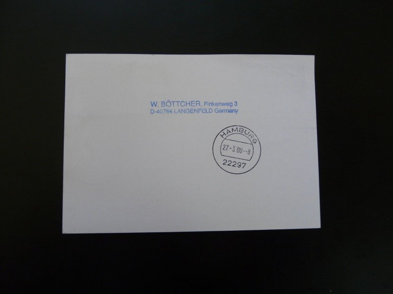 first flight cover Munchen Mannheim Hamburg coop. Cirrus Airlines Lufthansa 2000