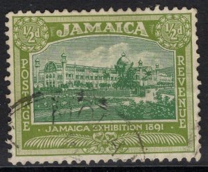 JAMAICA SG94 1922 ½d GREEN & OLIVE-GREEN USED