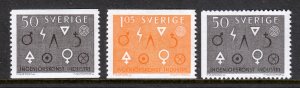 Sweden - Scott #626-628 - MH - SCV $6.35