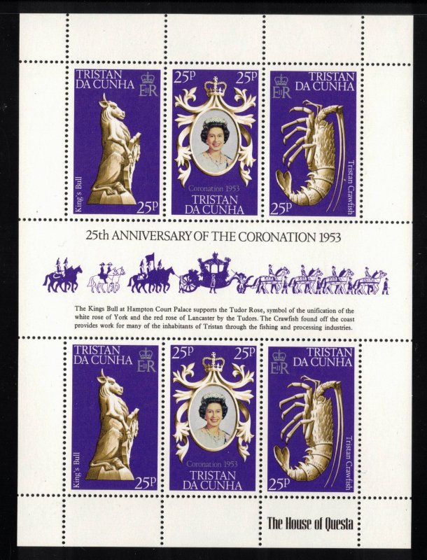 TRISTAN DA CUNHA 1978 Coronation 25th Anniversary; Scott 238, SG 239b; MNH