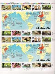 SCOTT# 2559 FULL SHEET, FDC, UNADDRESSED