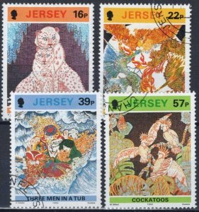 Jersey 600-603 used Batik Art Snow Leopards ZAYIX 033023S06