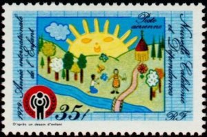 New Caledonia 1979 Sc#C152 YEAR OF THE CHILD (UNICEF) CHILD DRAWING Single MNH