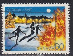 Canada #  1923, Christmas - Ice Skaters, Used, 1/3 Cat.