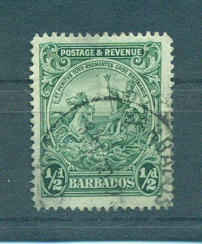 Barbados sc# 166 used cat value $.25