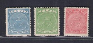 1871 FIJI, Stanley Gibbons n. 10/12 - MH*