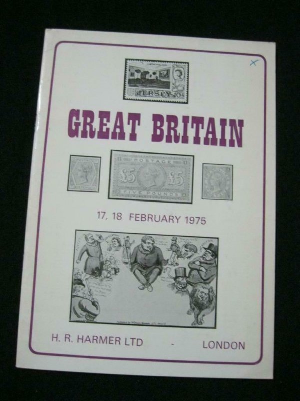 H R HARMER AUCTION CATALOGUE 1975 GREAT BRITAIN