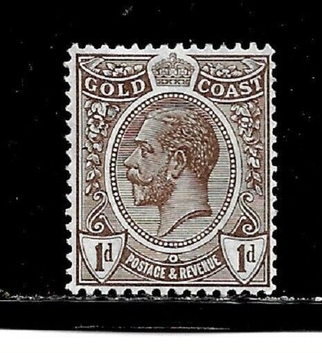 Gold Coast Stamp-Scott # 84/A8-1p-Mint/LH-1922-NG