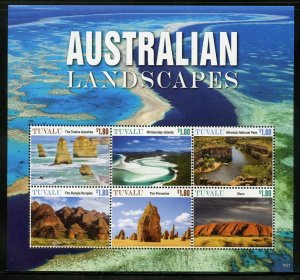 TUVALU 2020  AUSTRALIAN LANDSCAPES SHEET MINT NH