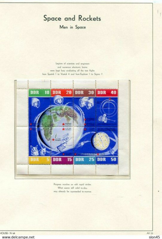 Space & Rockets Worldwide Collection MNH on Lighthouse Hingeless 9 pages 11456