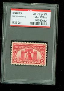 US #627, Commemorative Issue, PSE Graded XF-Sup 95 Mint OGnh