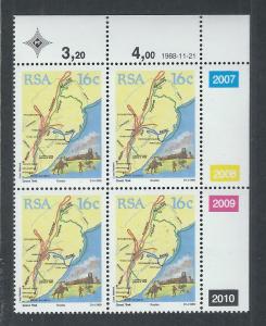 SOUTH AFRICA SC# 758 CONTROL B/4 FVF/MLH 1988