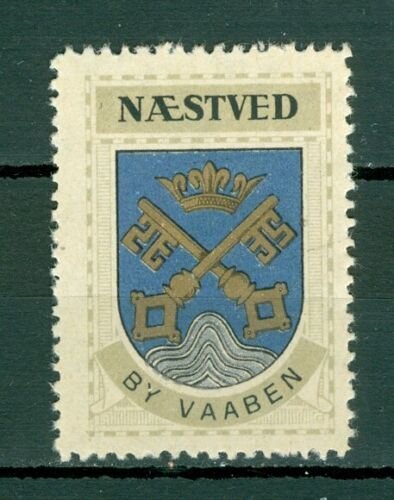 Denmark. Poster Stamp 1940/42. Mnh. Town: Naestved. Coats Of Arms. Keys,Crown 