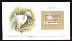 Birds of the World Stamp Collection #17b-St Vincent Grenadines-Mint NH Cattle Eg