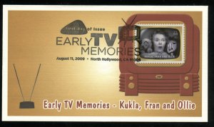 US 4414k Early TV Memories Kukla, Fran and Ollie UA Fleetwood cachet FDC DP