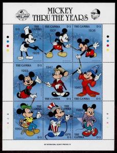 Gambia 814-5 MNH Disney, Mickey Mouse Birthday