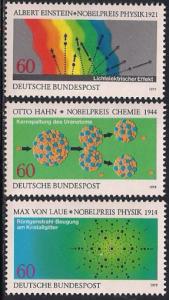 Germany 1299-1301 MNH - Nobel Prize Winners