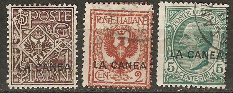 Italy Off. Crete 3-5 Mi 3-5 M/U F/VF 1906 SCV $7.00