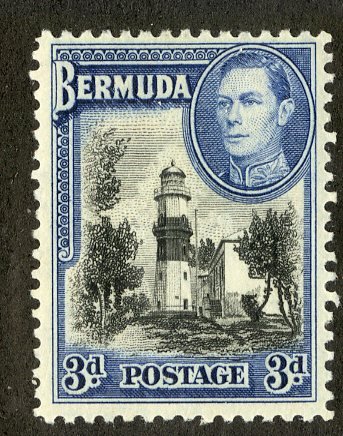 BERMUDA 121A MH SCV $1.60 BIN .75 LIGHTHOUSE