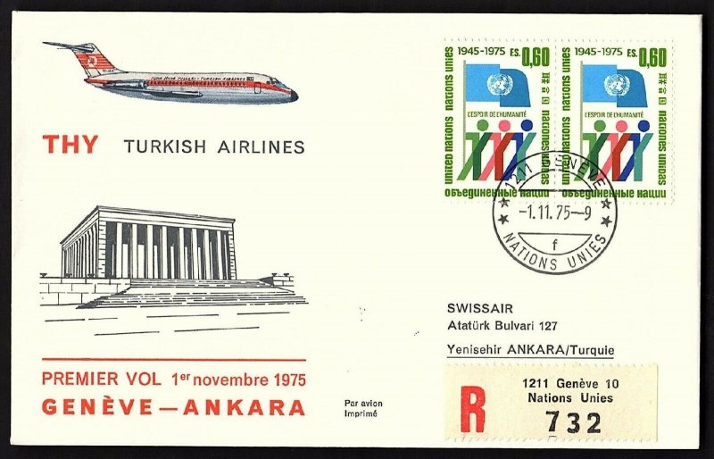 FFC UNITED NATIONS: GENEVA SWITZERLAND  TO ANKARA TURKEY(KB1994)