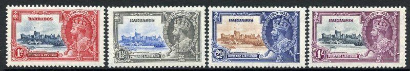 Barbados 1935 Silver Jubilee SG241/4 M/M Set 