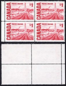 Canada Unitrade 465Biv One Dollar MF PVA Plate 2 MNH Unitrade price 100