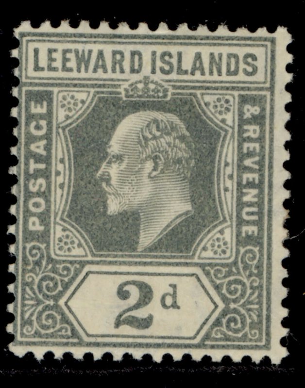LEEWARD ISLANDS SG39, 2d grey, M MINT.