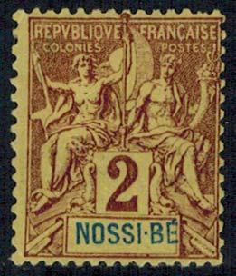 French Colonies Scott 33 Unused hinged.