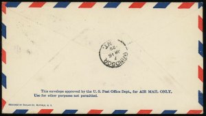 Dearborn USA to Windsor Canada First Airmail Flight Cover 5c Postage 1929 #C11