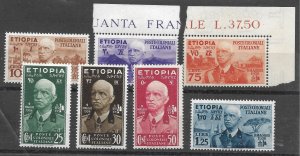 Doyle's_Stamps: MH/NH 1936 Italian Occupation of Ethiopia Set, Scott #N1 to #N7