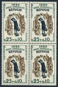 France B340 block/4,MNH.Michel 1301. World Refugee Year WRY-1960.