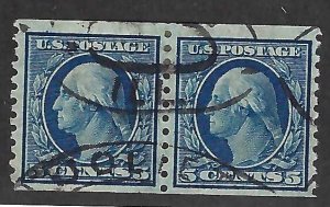 US Scott #458 Used Pair VF