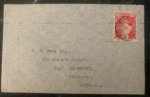 1913 Ha'apai Tonga Toga Cover to Melbourne Australia Via Sydney