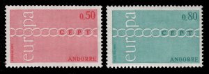 French Andorra 205 - 206 MNH